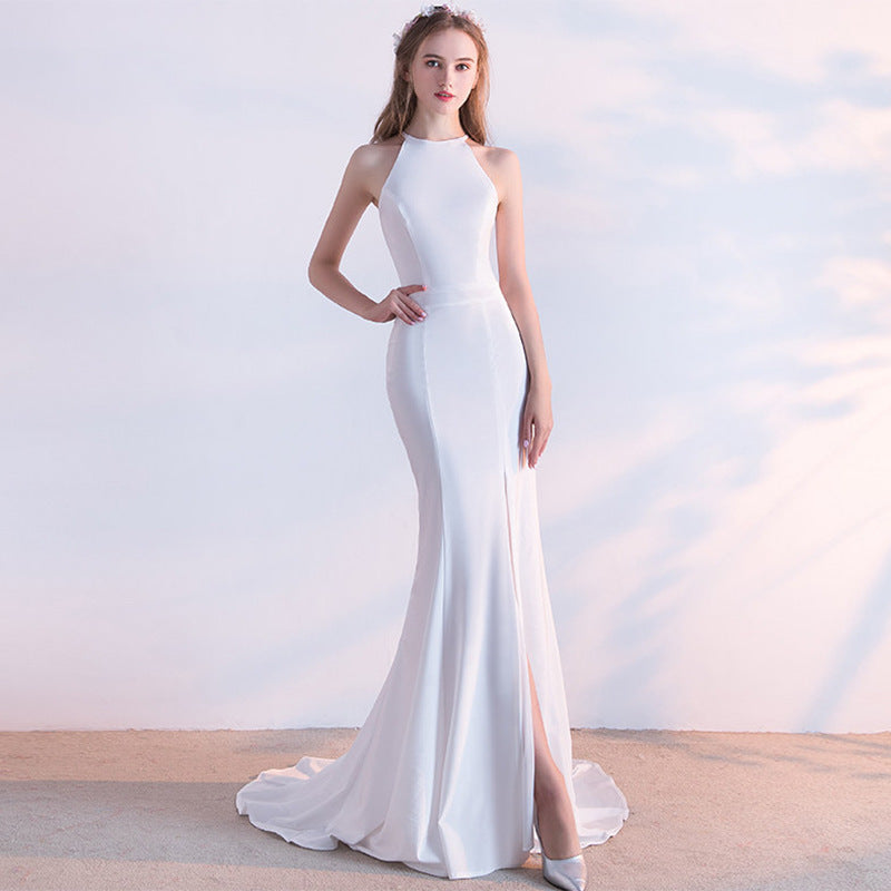 Slim-Fit Long Evening Dress