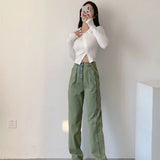 Trendy Green Straight Jeans