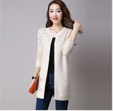 Hollow Knit V-Neck Sweater