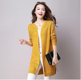 Hollow Knit V-Neck Sweater