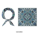 Elegant Printed Silk Square Scarf