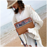Retro Straw Shoulder Bag