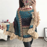Tassel Scarf Knit Coat