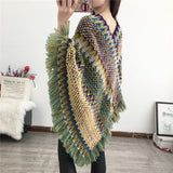 Tassel Scarf Knit Coat