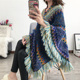 Tassel Scarf Knit Coat