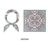 Elegant Printed Silk Square Scarf