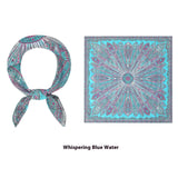 Elegant Printed Silk Square Scarf