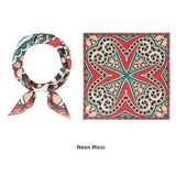 Elegant Printed Silk Square Scarf