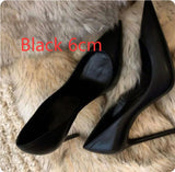 Elegant Black Stiletto Work Pumps