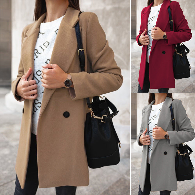 Classic Woolen Coat for Women