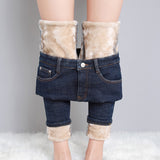Fleece-Lined Skinny Pants