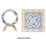 Elegant Printed Silk Square Scarf