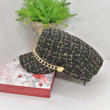 Vintage Tweed Octagonal Hat