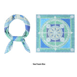 Elegant Printed Silk Square Scarf