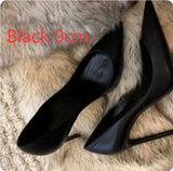 Elegant Black Stiletto Work Pumps