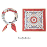 Elegant Printed Silk Square Scarf