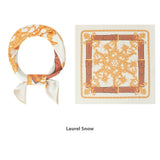 Elegant Printed Silk Square Scarf