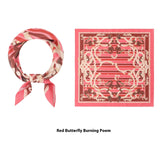 Elegant Printed Silk Square Scarf