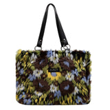 Winter Plush Flower Shoulder Bag