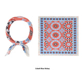 Elegant Printed Silk Square Scarf