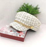 Vintage Tweed Octagonal Hat