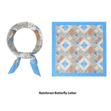 Elegant Printed Silk Square Scarf